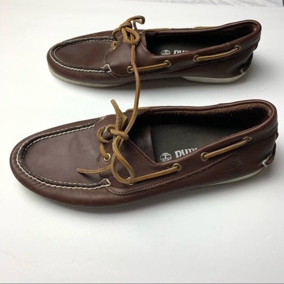 Timberland men's brown "boat shoes", size 10.5M - Picture 10 of 11